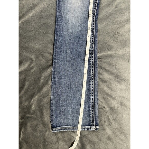 Womens Express Stella Boot Leg Low Rise Denim Blue Jeans Size 4 - Picture 5 of 11